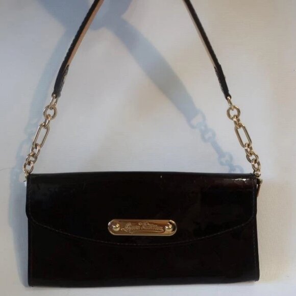 Authentic Louis Vuitton Monogram Vernis Sunset Boulevard Burgundy Patent Leather - Picture 2 of 15